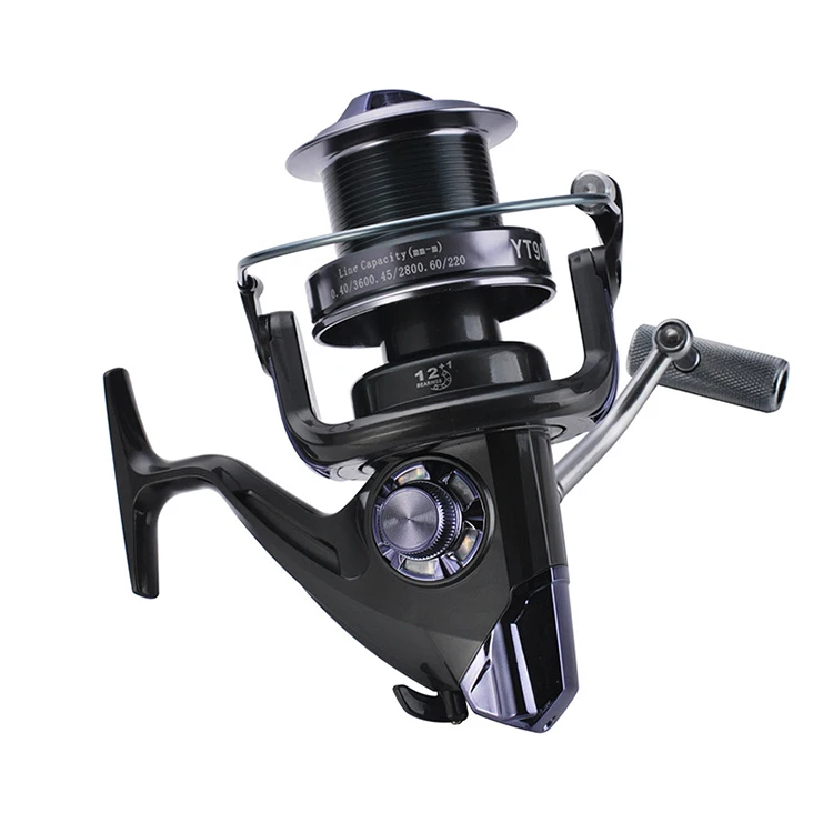 

New Metal Spool Spinning Fishing Reel Distant Wheel with Exchangeable Handle Power Bass Carp Sea Fishing Reel