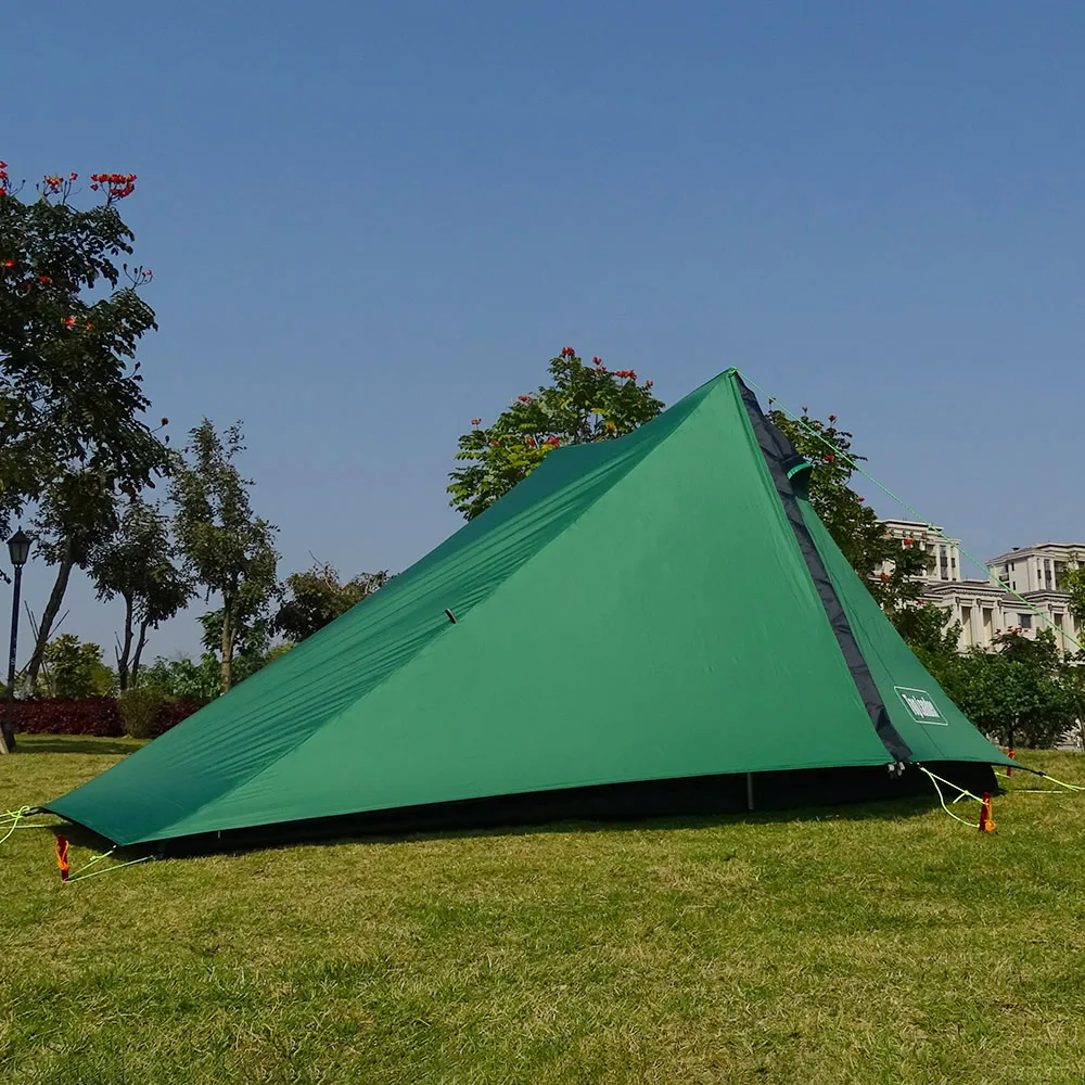 

Waterproof 20D Nylon Ultralight 1 Person Poleless Tent for Camping Hiking Trekking Backpacking