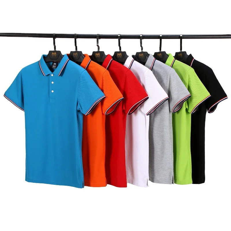 

Factory Price 200g Custom Logo t Shirt Men Blank Golf Black Polo Shirt vintage blanks t shirt