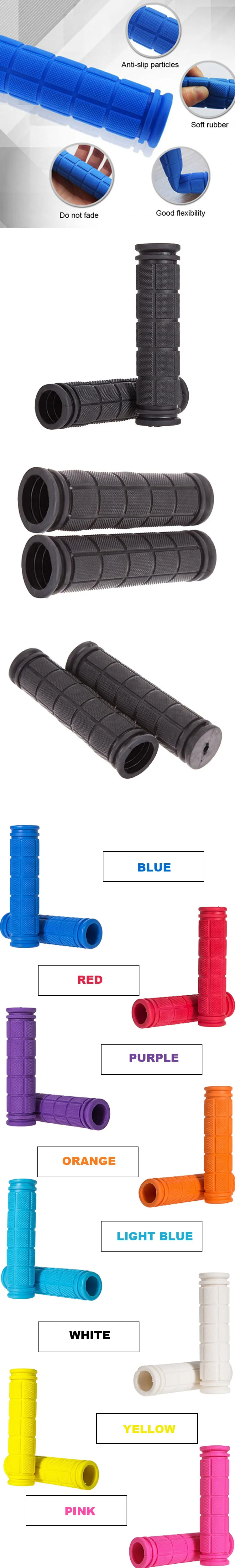 2pcs Non Slip Soft Rubber Mountain Bicycle Handlebar MTB Bike Handle Grips