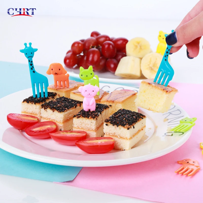 

CHRT 3.5-6.5 Janpan Quality Kids Cute Bento Food Picks Fruit Forks Plastic Kids Food Picks With Good Service, Colorful or according your pms no.