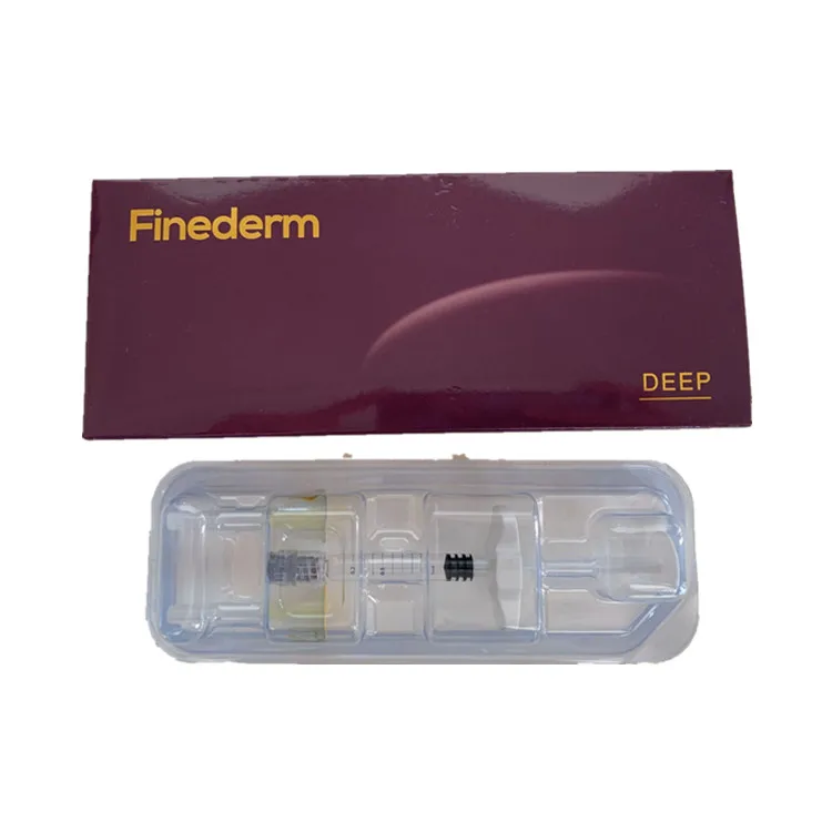 

Finederm Beauty HA dermal filler fine derm deep injection 2ml deep, Transparent