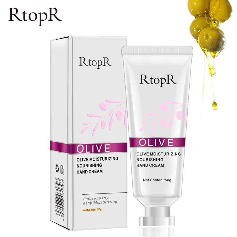 

RtopR Olive Oil Serum Repair Hand Cream Nourishing Hand Care Anti Chapping Anti Aging Moisturizing Whitening Hand Cream