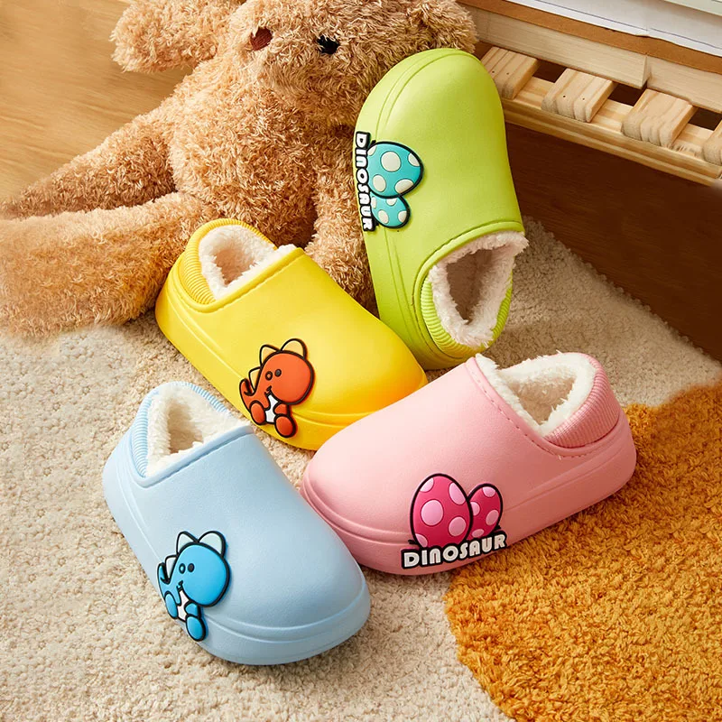 

Animals Baby Slippers Soft Sole Cute for Boys Indoor House Plush JD-2032 CN;ZHE Unisex Cartoon Animation Cotton Fabric,pvc OEM