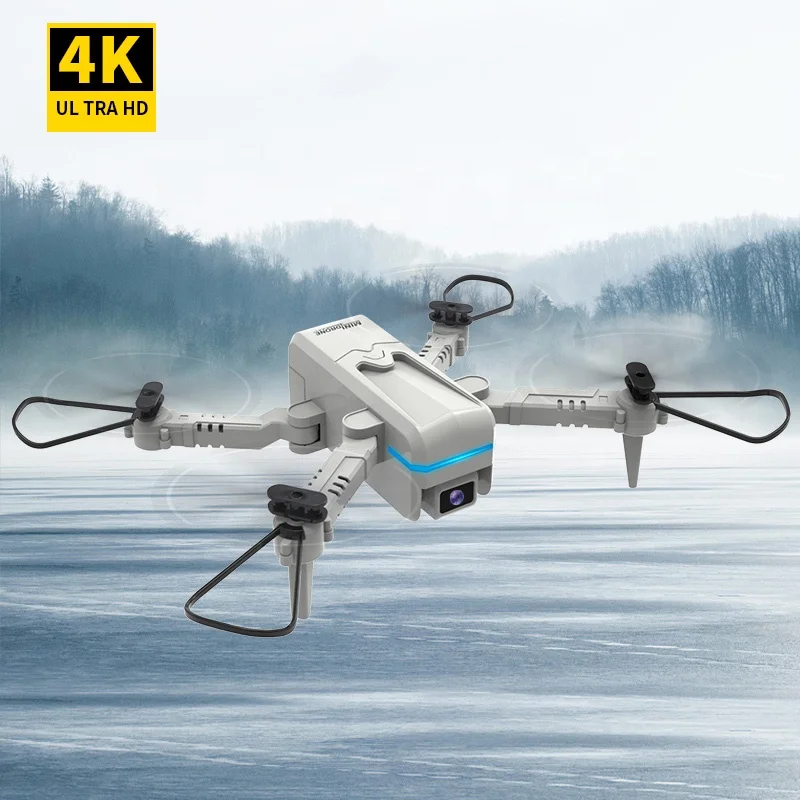 

2021Hotselling folding 2.4Ghz drone with 4K WIFI camera Drones camera toys RC foldable voice control remote quadcopter drones, White