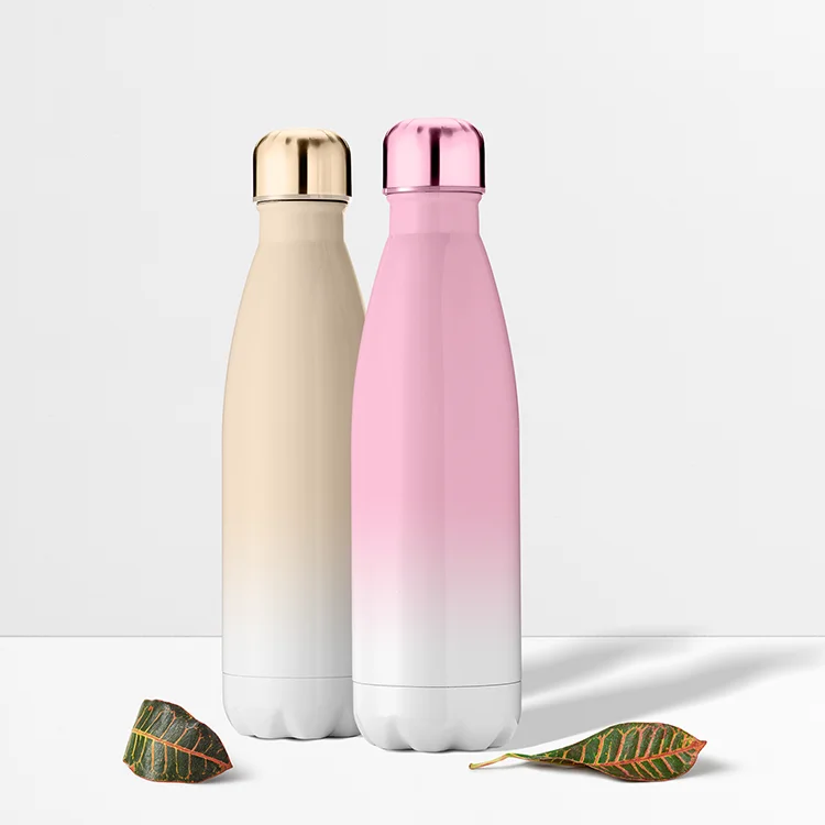 

BPA free 17 oz Stainless Steel Vacuum Insulated Water Bottle Double Walled Cola Shape bottle 24 Hours Cold 12 Hours Hot, Customized color thermos bottle