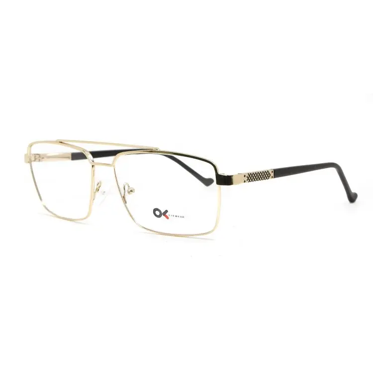 

92146 Fashion Gold Double Bridge Metal Spectacle Frames