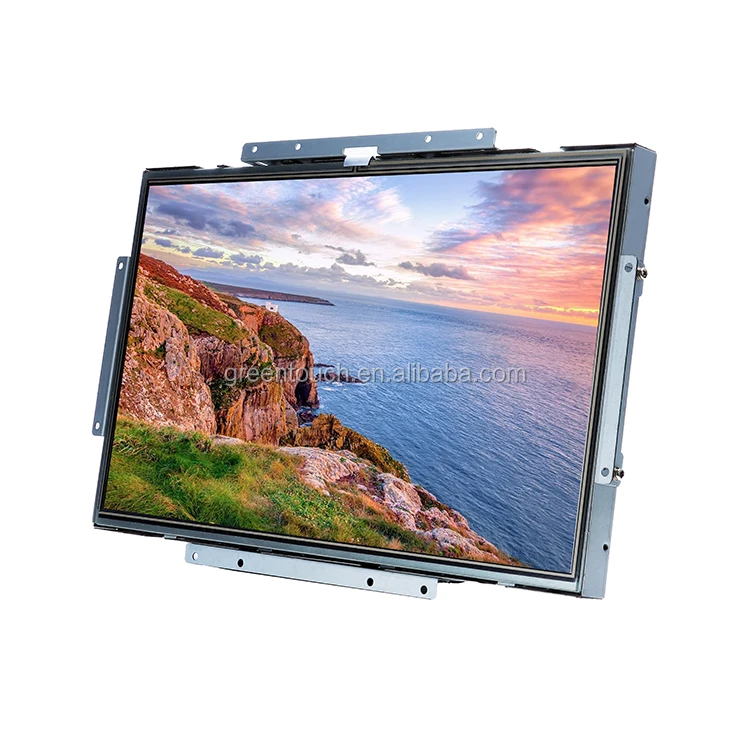 

1505A 15inch Industrial 4wire Resistive open frame touch screen monitor DVI VGA HD port