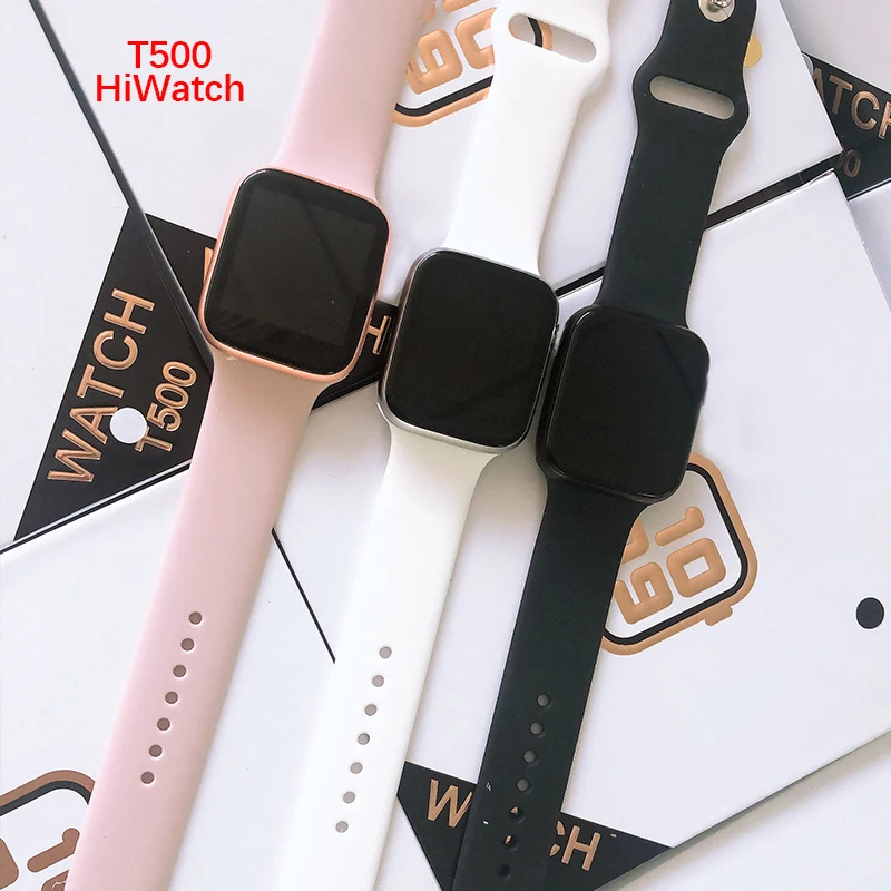 

2021 New Reloj T500 Hiwatch Smartwatch Bt Call Heart Rate Blood Pressure Smart Watch T500 Fo Android Ios