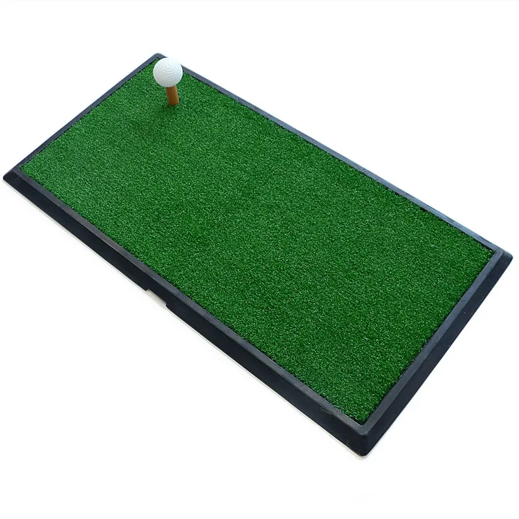 

Outdoor Backyard Golf Practice Mini Hitting Mat with Rubber Base 33*63cm