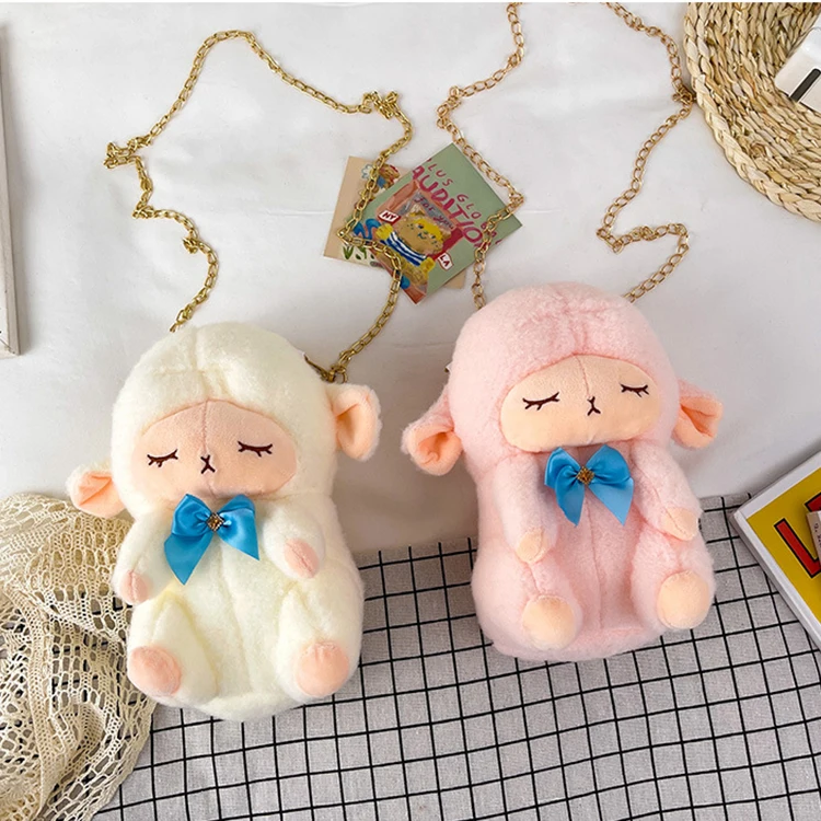 

Hot Selling Custom Messenger Bags Women Velvet Fabric Plush Bag Preciosity Metal Chain Shoulder Bag