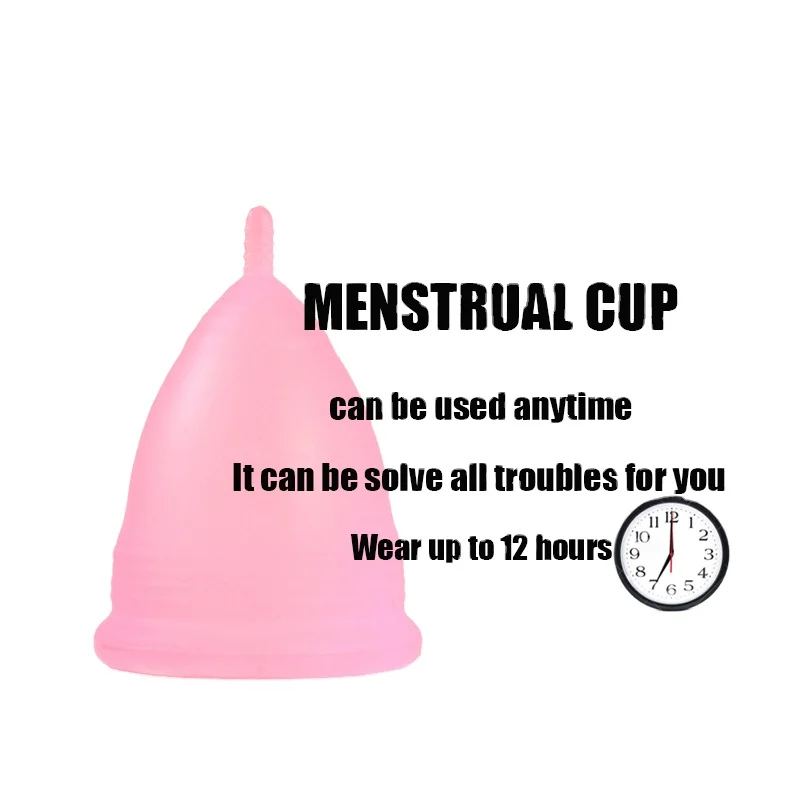 

2021New Product 100% Medical Silicone Silicone Menstrual Cup With Packaging
