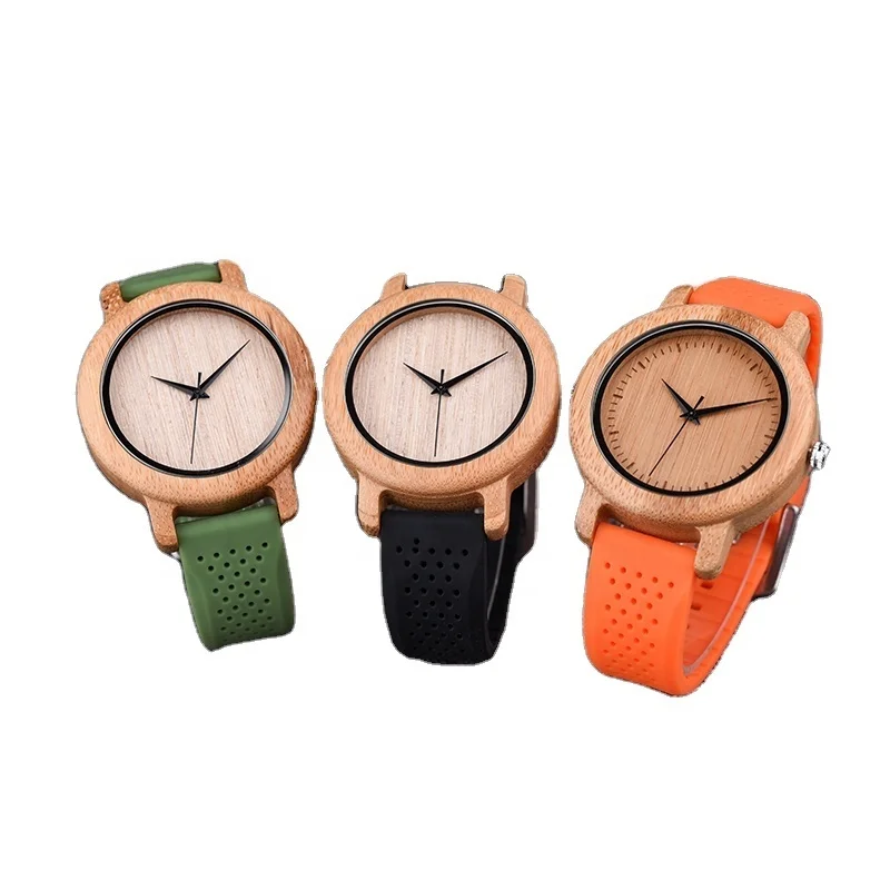 

DODO DEER MIYOTA Drop Shopping Watches Unisex Silicone Strap Wrist Band with Bamboo Glass Luxury Fashion Sport Leather 2020 26cm