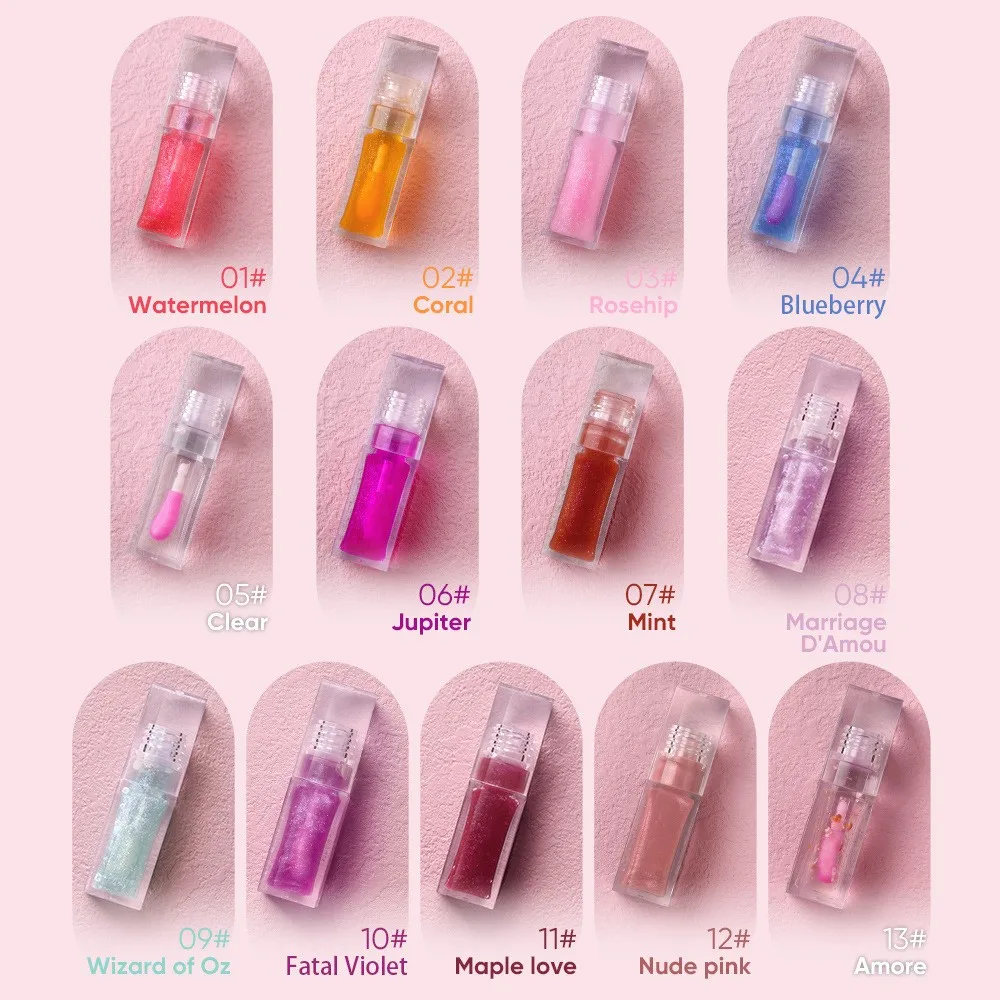 Wholesale Lip Oil Color Changing Lip Oil Plumper Customize Your Logo Lip Gloss Tint