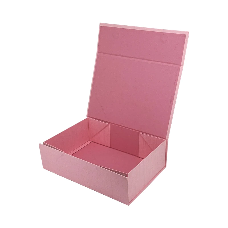 

Custom cardboard Rigid Luxury Textured Paper Cosmetic Packaging Retail Logo Magnetic Gift paper Box