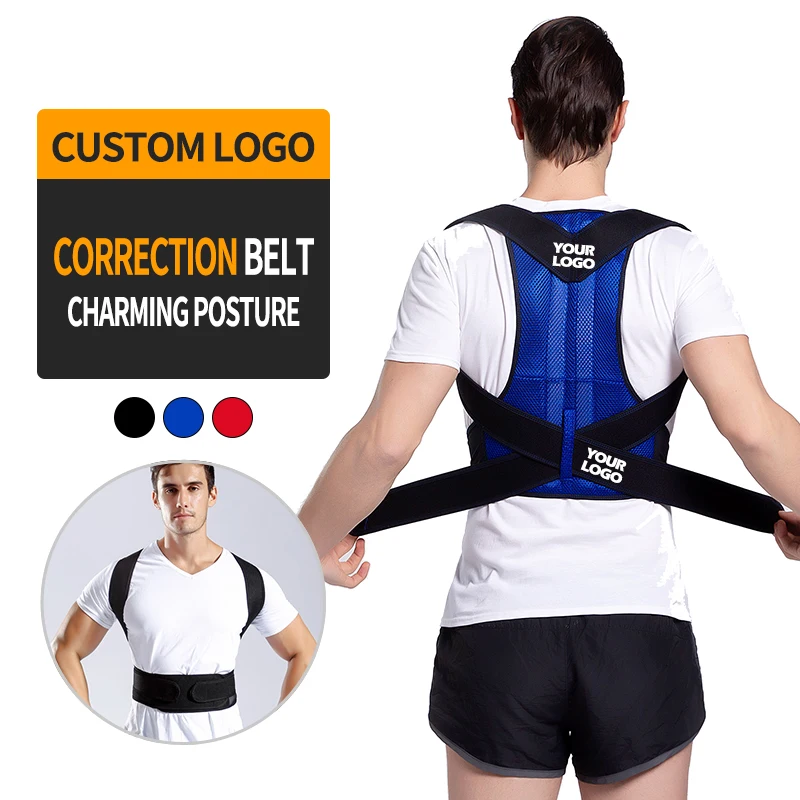 

Gym Adjustable Vest Decompression Brace Belt Upper Lumbar Back Support 2021 Spine Men Back Posture Corrector