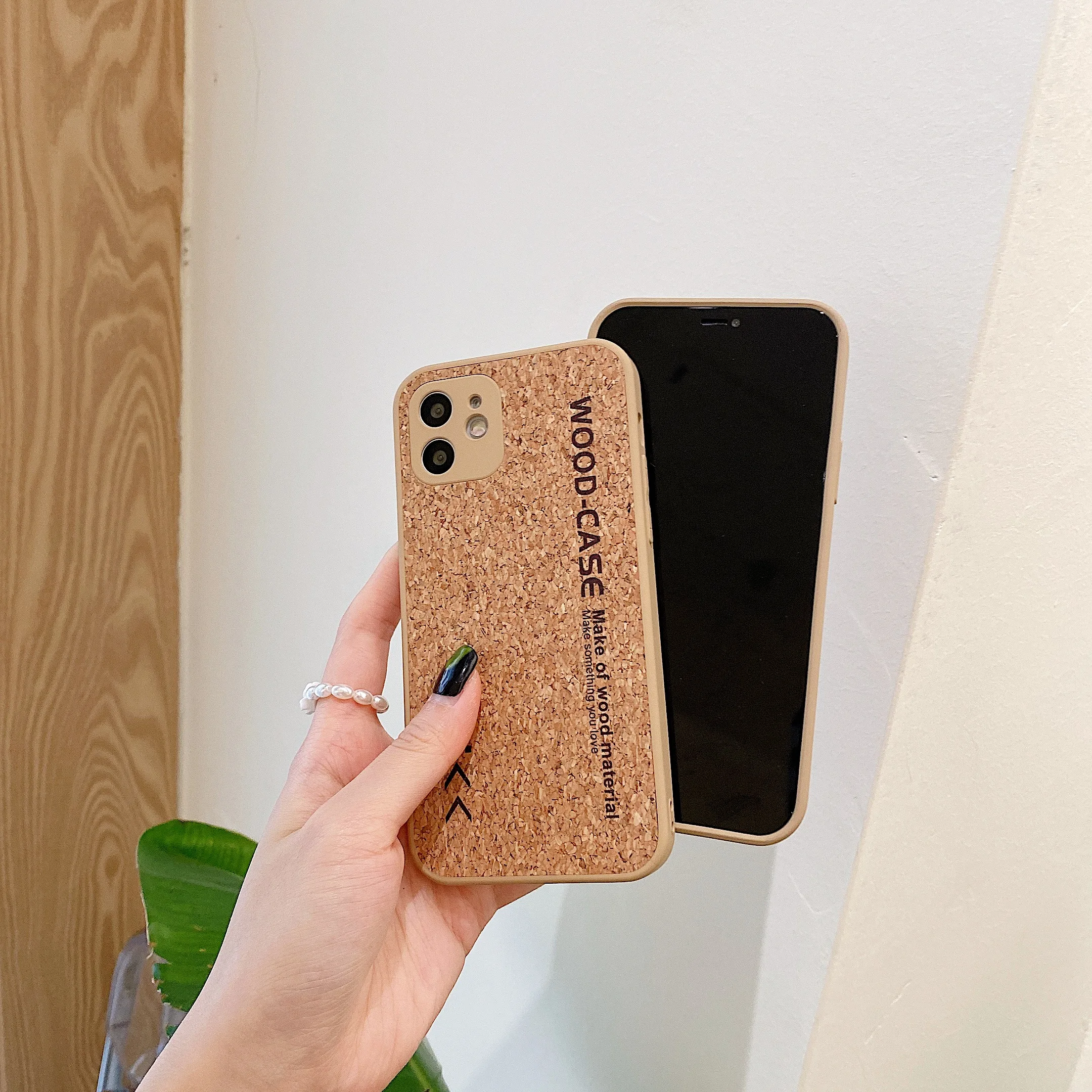 

Cork grain phone case shockproof back cover mobile phone bags phone case for xiaomi mi note 10 note 10 pro cc9 pro