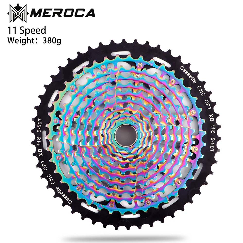 

MEROCA MTB Bicycle Cassette Flywheel Cassette CNC 11/12S 9-50T 12Speed Mountain Bike Sprocket For XD 11Speed Ultralight