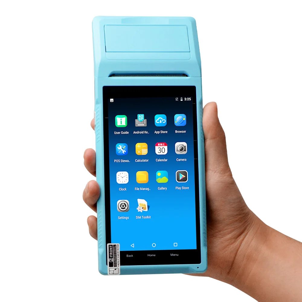 

YMJRT Q2i 5.5inches Hand held POS Printer with 4G Wifi Blue tooth NFC Printer Camera Fingerprint