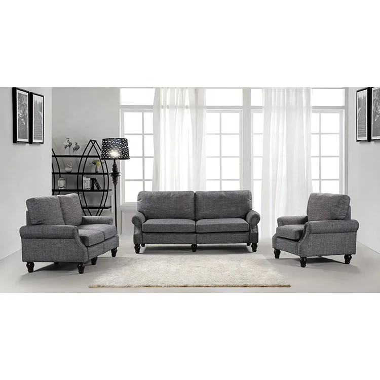 Modern and comfortable lazy two-seater sofa soft fabric fabric Nordic minimalist style sofa