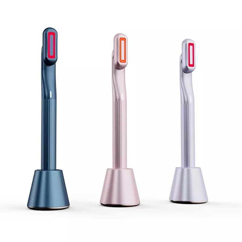 

New Arrival Beauty tools 360 Rotatable Led Light Wand Eye Face Lift Ems Vibration Red Light Anti Aging Therapy Wand