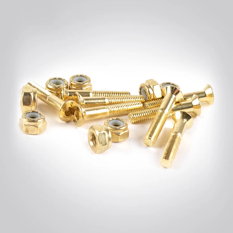 Bulk Skateboard Accessories Hardware Golden 25mm Bolts Buy Bolts