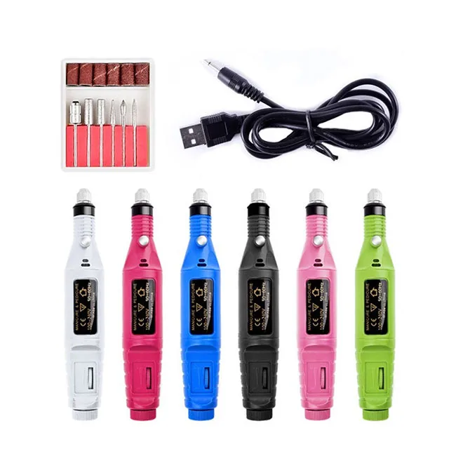 

Portable Electric Nail Drill Electrical Professional Nail File Kit for Acrylic Gel Nails Manicure Pedicure Polishing Shape Tools