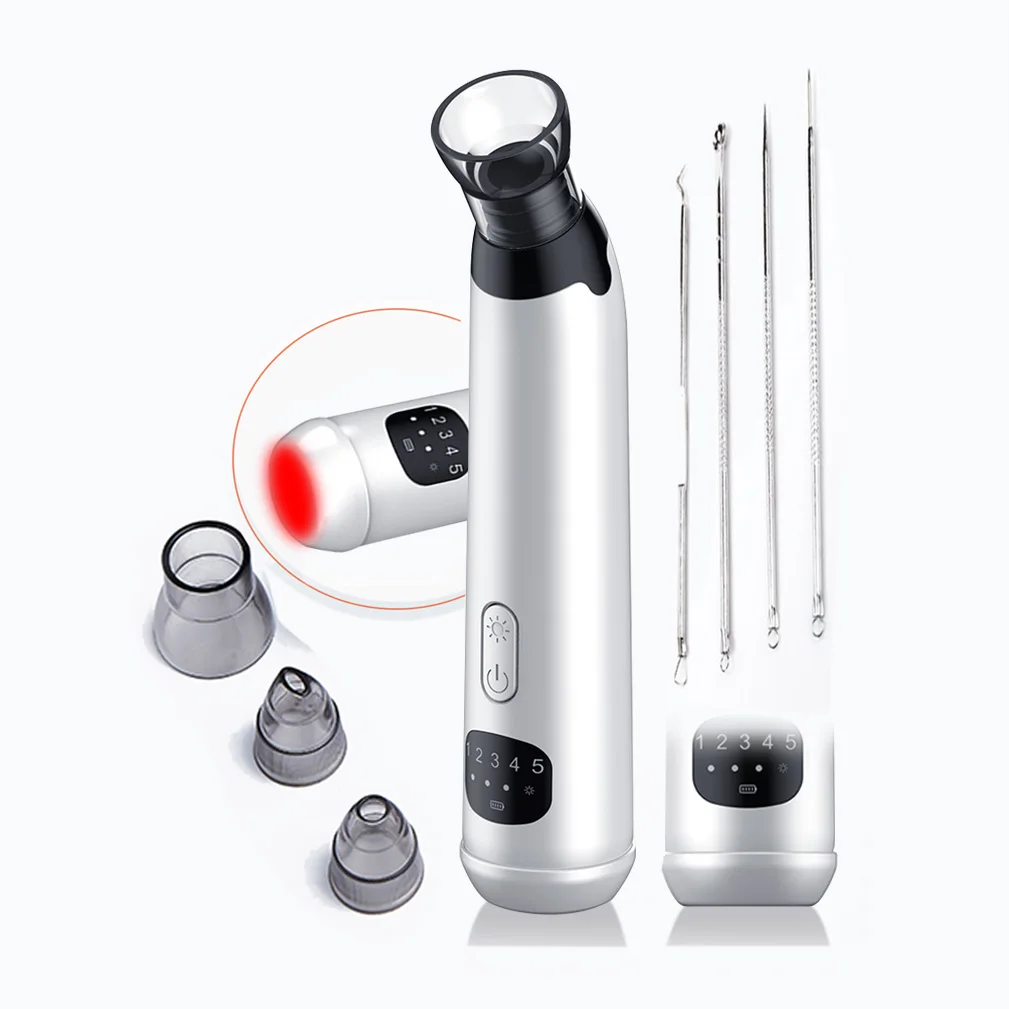 

Heated Vaccum Pore cleaner Facial Black Head Removal Vacuum Remove Pores Extractor Blackhead Remover Face