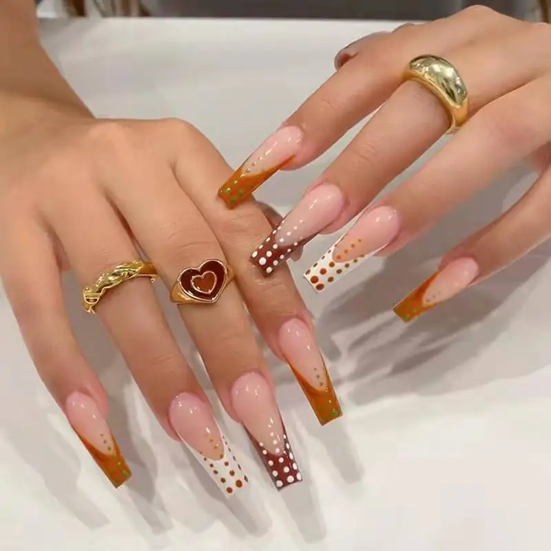 

color acrylic powder for nail false nail box designed press on nails, Multi color