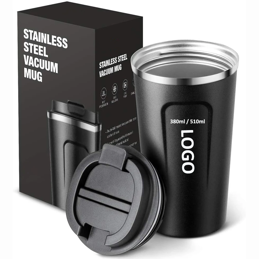 

Factory 380ml/510ml travel coffee tumbler custom double wall vacuum coffee cups insulated stainless steel coffee mugs