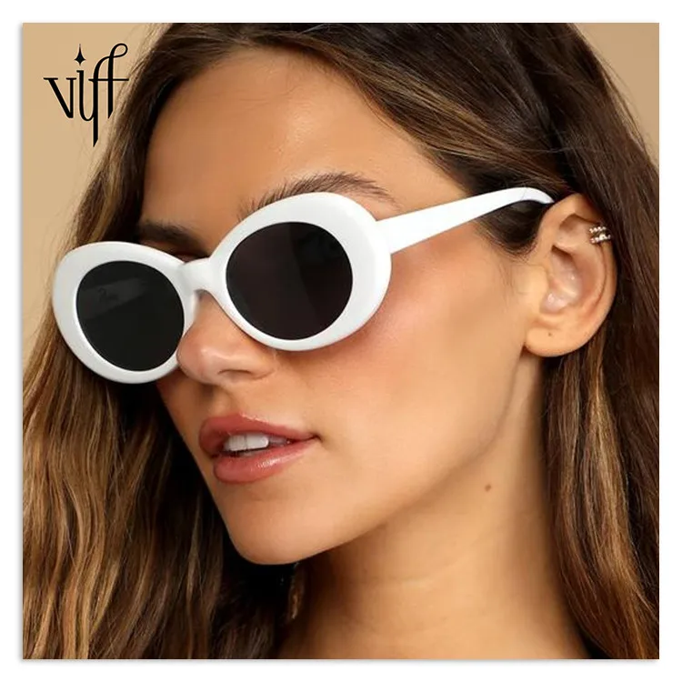 

VIFF HP20310 Tortoiseshell Shades Multi Color Leopard Frame Ladies Quality Design CLOUT GOOGGLES Oval 2022 Sunglasses