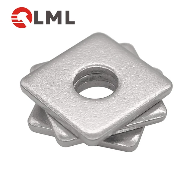 Din436 Carbon Steel Grade 4.8 Zinc Plated Square Chamfer Flat Washer