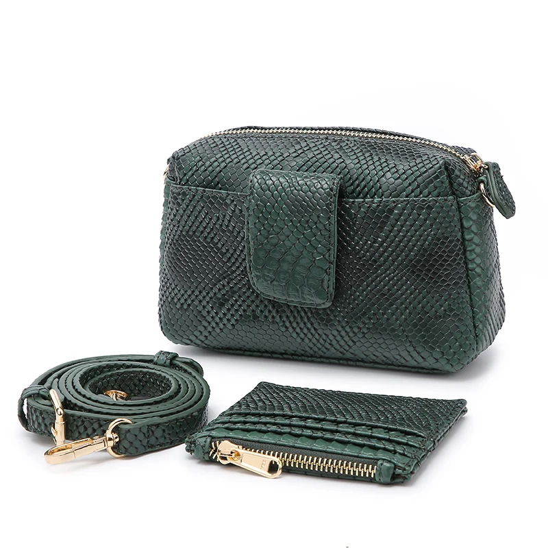

2020 New Ins Symmetrical Design Snake Women Bag Handbags Good Quality PU Leather Python Crossbody Bag With A Card Holder, Brown, black, green, maroon, black gold, khaki
