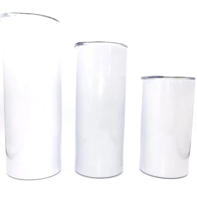 

Hot fashion the same width up and down sublimation straight skinny tumbler