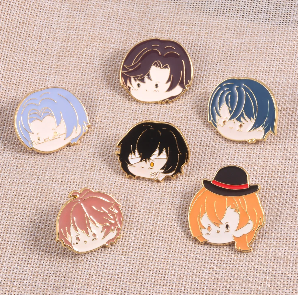 

Clothing Decor Cosplay Anime Tears of Themis Vilhelm Marius Raven Cute Brooch, Picture color