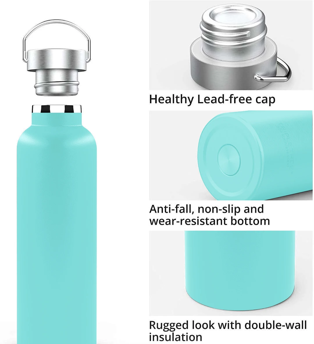 Stainless Steel Water Bottles Leakingproof Vacuum Insulated Water