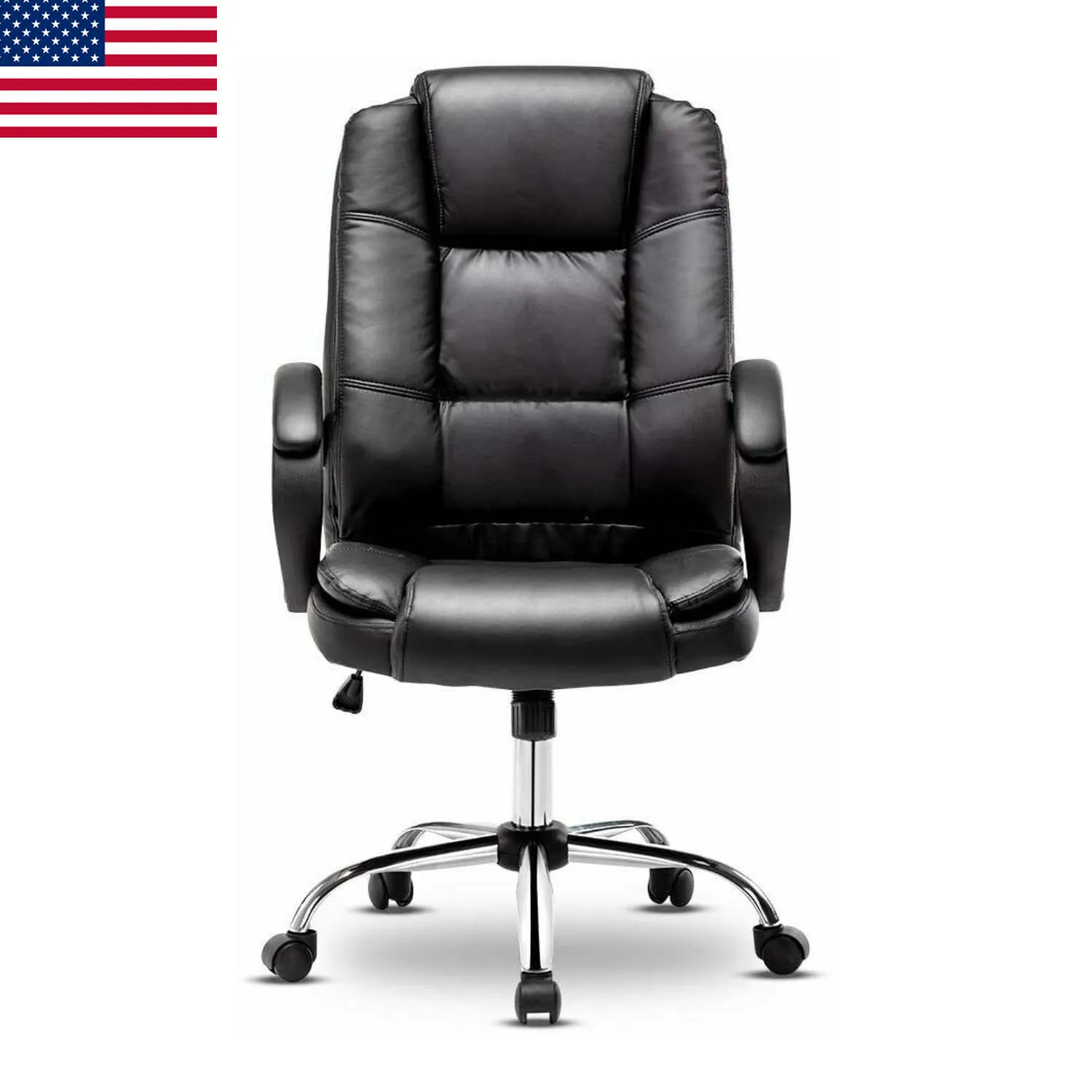 

Cheap price Executive Adjustable Leather Height Boss manager staff Office Chair, Black