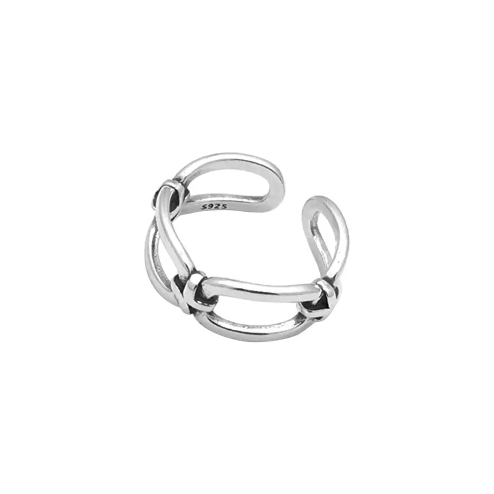 

New Style 925 Sterling Silver Womens Jewelry Unique Adjustable Ring