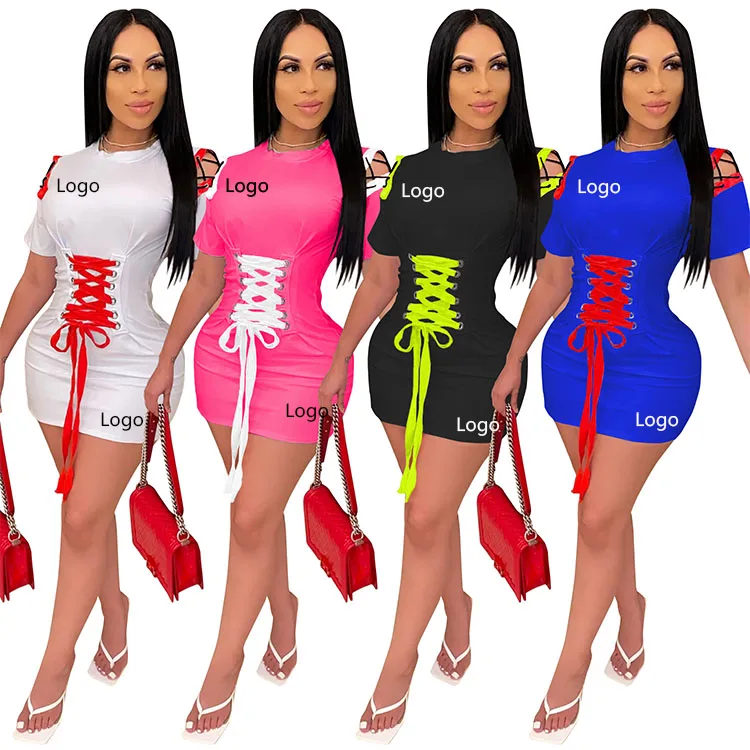 

2021 sexy bodycon dress casual women summer Party Dress Clubwear for women lady
