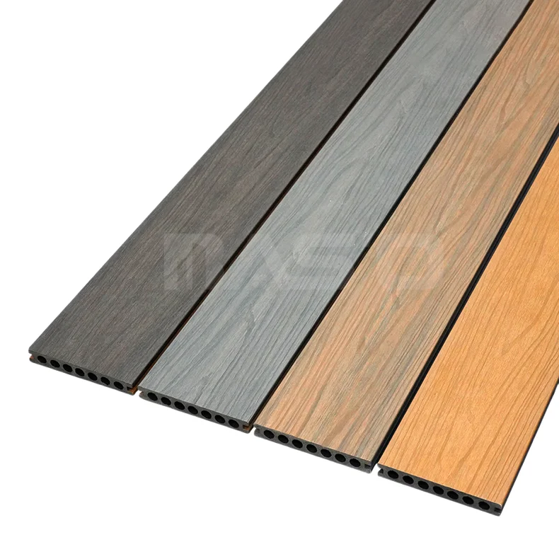 Premium Co-Extrusion Teak Decking Boards High Composite Outdoor Space Hollow Decking Board for Ultimate Durability