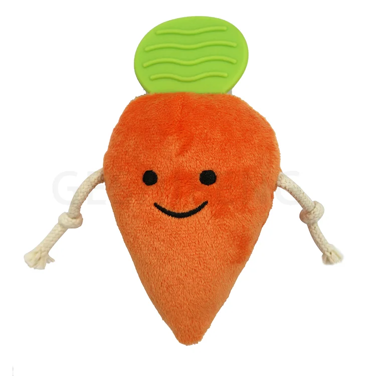 

Drop Shipping Wholesale Pet Products Dog Toys Carrot Shape Plush With Rope Dog Toy, Picture showed