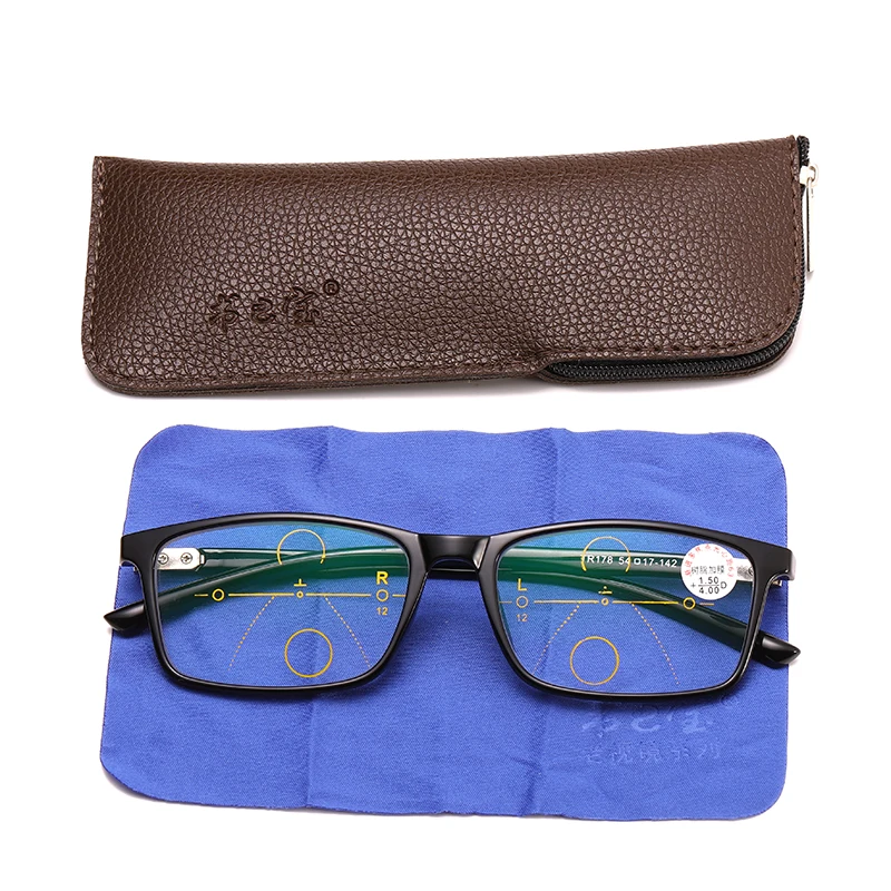 

178 PC Frame Full rim Blue light Blocking Progressive Reading glasses, Custom colors