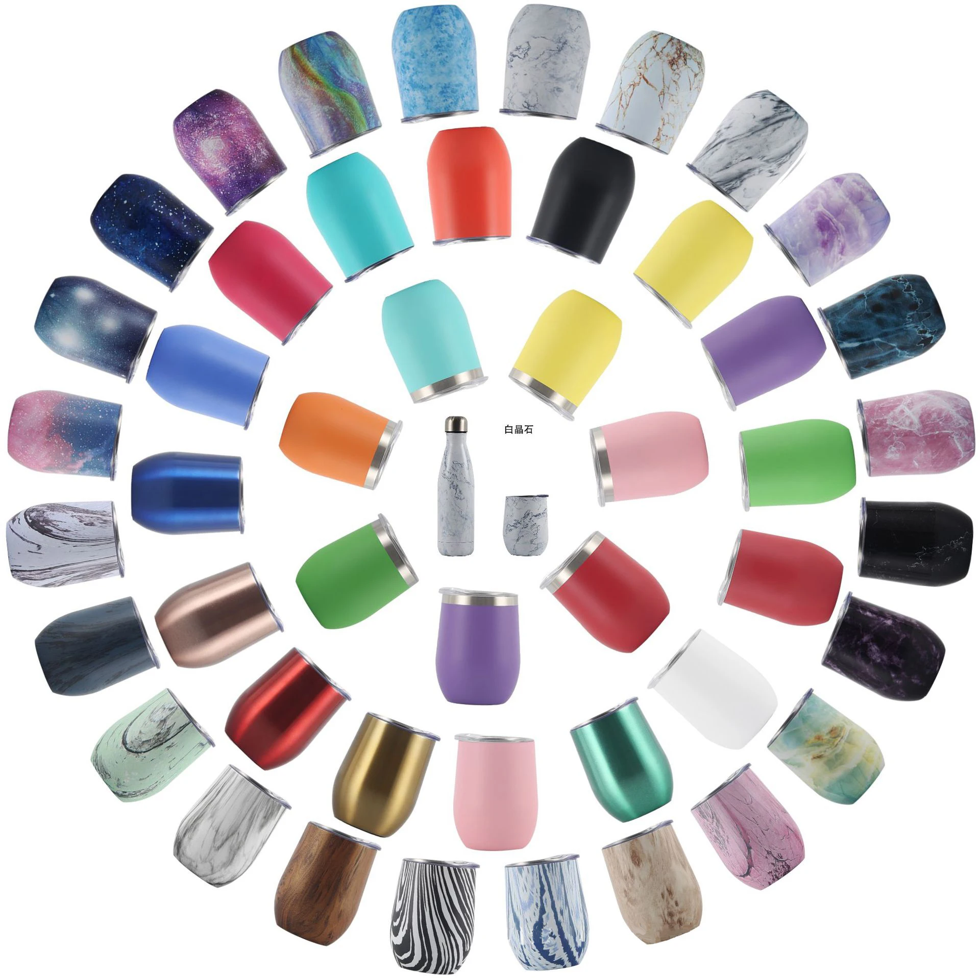 

12oz bulk double wall stainless steel tumbler cups wholesale, Steel color