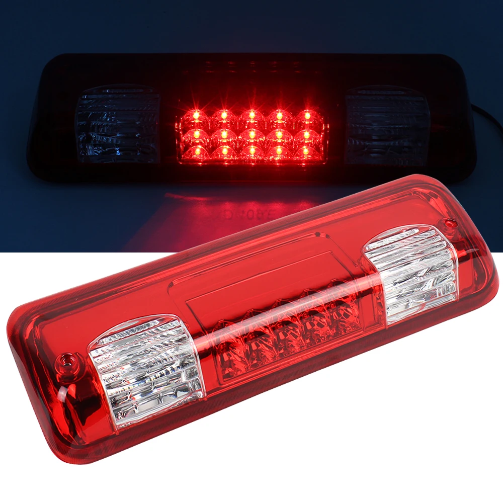 For Ford 2004-2008 F150 F-150 3Rd Third Brake Light Cargo Rear Tail Lights Red/Smoked