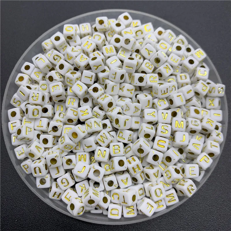 

5mm Acrylic White beads With Small Hole For Bracelet Making DIY