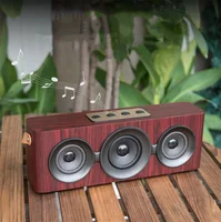 

wooden Retro super bass table boombox sound box BT speaker box woofer speakers bass