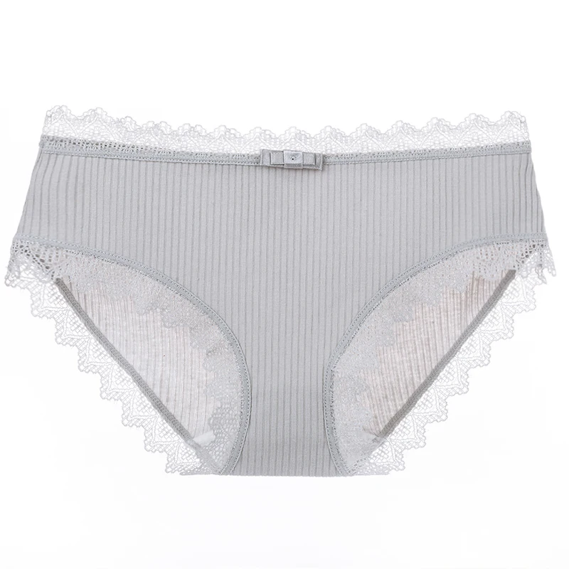 

Custom OEM Breathable Cotton Underwear for Women Solid Seamless Cute Girls Briefs Sexy Lace Women's Panties