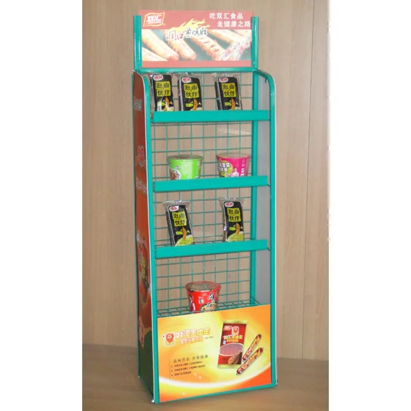 Powder Coating Floor Metal Wire Potato Chip Display Rack With Competitive Price Buy Chip