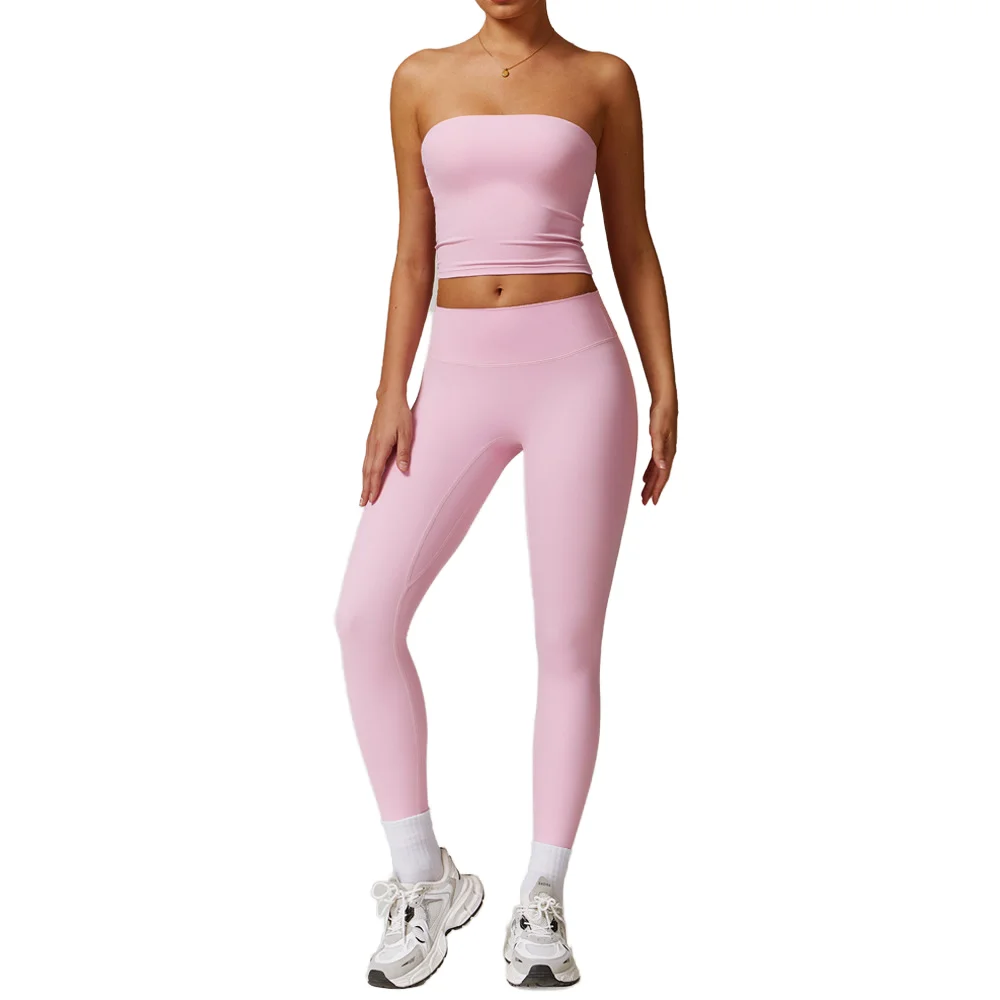 High-Waisted Quick-Dry Yoga Pants套装