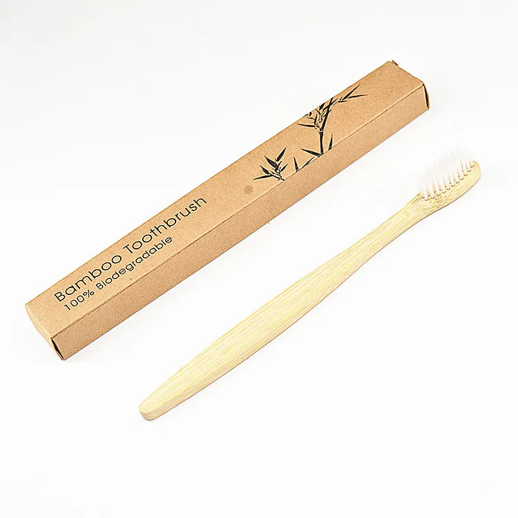 

high-quality organic toothbrush bamboo and natural wood environmentally friendly nylon bristles cleaning hot sale Toothbrush, Customized color